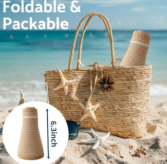 Foto 4 | Foto 4 | Sombrero De Playa Ala Ancha Ajustable Modelo Blanco