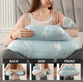 Foto 3 | Foto 3 | Almohada De Lactancia Con Respaldo Ajustable Modelo Azul