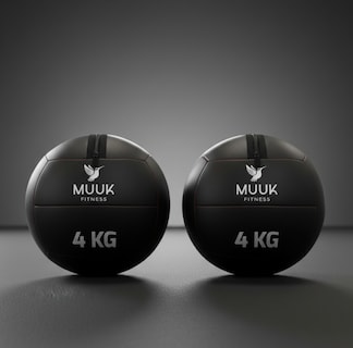 Foto 1 | Foto 1 | Kit Balón Medicinal de Azote 4 kg Muuk Fitness para Cross Training y Gym