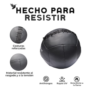 Foto 2 | Foto 2 | Kit Balón Medicinal de Azote 4 kg Muuk Fitness para Cross Training y Gym