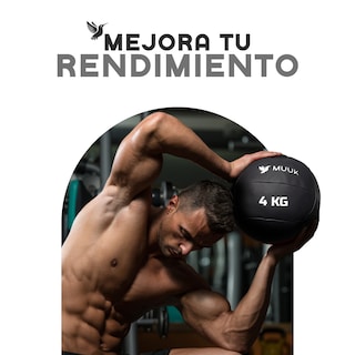 Foto 4 | Foto 4 | Kit Balón Medicinal de Azote 4 kg Muuk Fitness para Cross Training y Gym