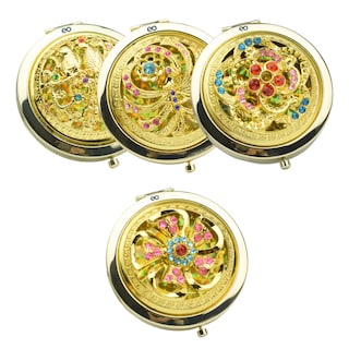 Foto 1 | Foto 1 | Mini Espejo Compacto Plegable De Bolsillo Redondo 4 pzs. Eo Safe Imports Esi-23749 Dorado
