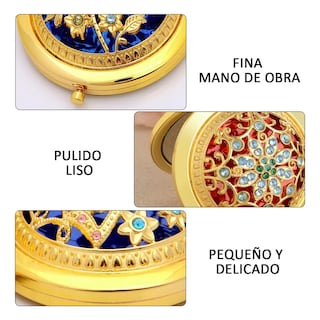 Foto 3 | Foto 3 | Mini Espejo Compacto Plegable De Bolsillo Redondo 4 pzs. Eo Safe Imports Esi-23749 Dorado