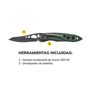 Foto 3 | Foto 3 | Navaja Skeletool Kb Verde Leatherman