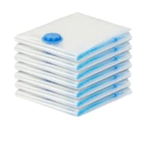 12 Bolsas De Almacenamiento Al Vacío Con Bomba Aire De Mano Bolsa De Compresión Reutilizable Para Ropa Manta Edredones Viaje