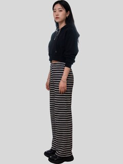 Foto 4 | Foto 4 | Pantalón Recto A Rayas Diseño Sofisticado Pant-060 Negro Comodidad Total Para Look Casual Chic Y Elegancia Moderna Para Mujer