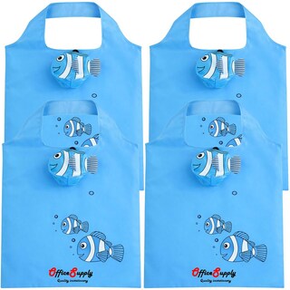 Foto 1 | Foto 1 | Bolsa Para Supermercado Office Supply Mxish-004 4 Piezas Azul