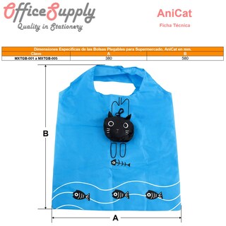 Foto 6 | Foto 6 | Bolsa Para Supermercado Office Supply Mxtgb-004 4 Piezas Multicolor