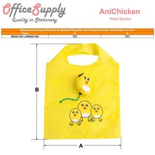 Foto 6 | Foto 6 | Bolsa Plegable Office Supply Mxihc-001 1 Pieza Amarillo