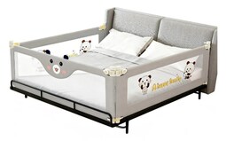 Barandilla De Seguridad Para Cama Infantil Modelo Gris