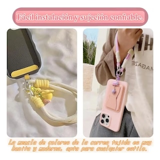 Foto 4 | Foto 4 | Colgantes Y Correas Para Celular Ajustable 5pzs Eo Safe Imports Esi-24246 Multicolor