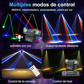 Foto 2 | Foto 2 | Cabeza Móvil Luz Led De Escenario Eo Safe Imports Esi-24427 Negro