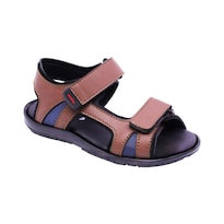 Sandalia Coqueta Y Audaz Café Para Niño