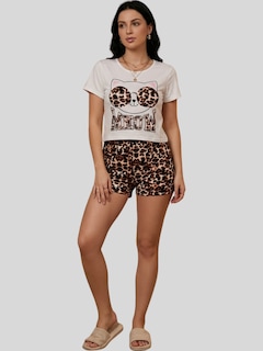 Foto 6 | Foto 6 | Pijama De 3 Piezas Mujer Pantalon Short Y Playera A Juego Pij-077-3 Diseño Unico Pijama De Mujer