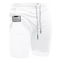 Short Con Licra Deportiva 2 En 1 Hombre Correr Xl(34-36) Eo Safe Imports Esi-24308 Blanco