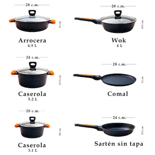 Foto 4 | Foto 4 | Juego De Baterías De Cocina Grunberg Aluminio 6 Piezas