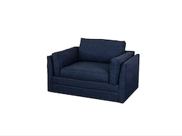 Sofá Cama M & E Muebles Cloe Azul Denim Incluye Colchón