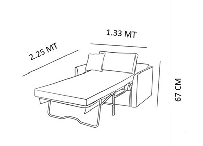 Foto 5 | Foto 5 | Sofá Cama M & E Muebles Cloe Gris Oxford Incluye Colchón