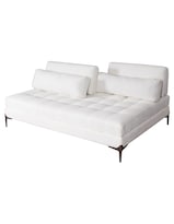 Sofá Cama M & E Muebles Gibra Blanco Sin Brazo