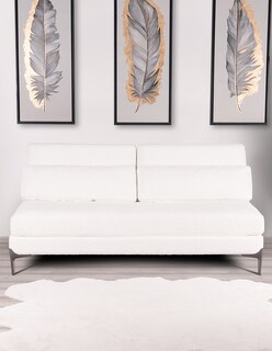 Foto 5 | Foto 5 | Sofá Cama M & E Muebles Gibra Blanco Sin Brazo