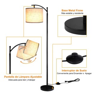 Foto 3 | Foto 3 | Lámparas De Piso Eo Safe Imports Esi-24424 Negro