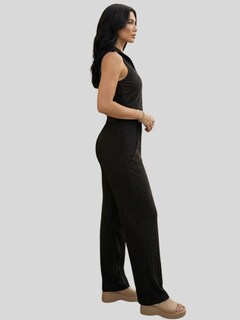 Foto 4 | Foto 4 | Conjunto Mujer 2 Piezas Tipo Jumpsuit Blusa Sin Mangas Y Pantalón Cómodo Conj- 0127 Negro Casual Chic Para Mujer