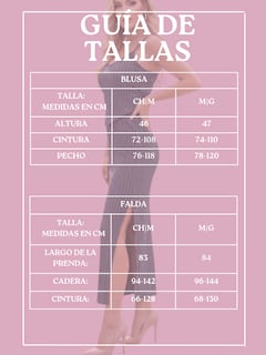 Foto 7 | Foto 7 | Conjunto 2 Piezas Rayado Blusa De Tirantes Y Falda Larga Con Abertura Conj-0136 Rosa Chic Para Mujer