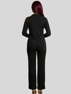 Foto 3 | Foto 3 | Conjunto De Suéter Y Pantalón Acanalado Conj-0122 Negro Diseño Elegante Y Versátil Para Mujer