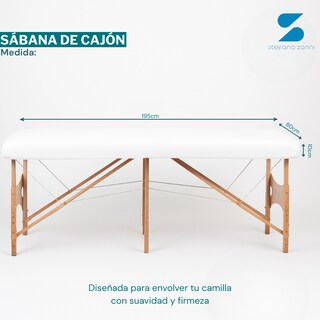 Foto 4 | Foto 4 | Set De 2 Sábanas Para Camilla Spa | Plana + Cajón Blanco Stefano Zanni