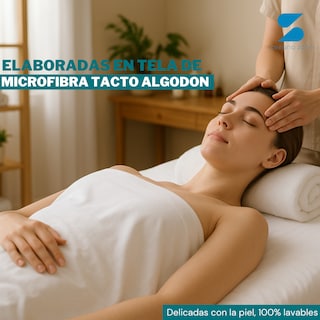 Foto 6 | Foto 6 | Set De 2 Sábanas Para Camilla Spa | Plana + Cajón Blanco Stefano Zanni