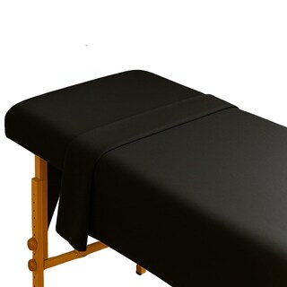 Foto 1 | Foto 1 | Set De 2 Sábanas Para Camilla Spa | Plana + Cajón Negro Stefano Zanni