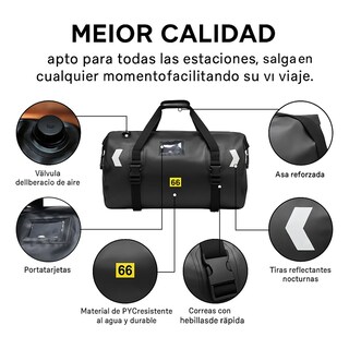 Foto 4 | Foto 4 | Mochila Impermeable Para Moto Y Auto Con Reflectores Eo Safe Imports Esi-24441 Negro