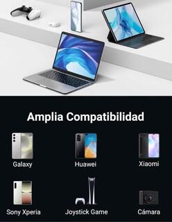 Foto 2 | Foto 2 | Cargador Ugreen 3 Puertos Usb C 1 Usb A 100w + Cable Usb C 90 Grados 1m