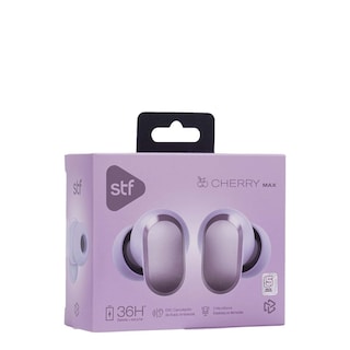 Foto 5 | Foto 5 | Audífonos Inalámbricos Stf Cherry Max Color Morado Bluetooth 5.4 Tws Con Enc 36h De Batería Micrófono Resistentes Al Agua