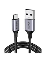 Cable Usb A A Usb C Ugreen 480 Mbps Reforzado De 1 M Color Negro