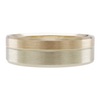 Foto 1 | Foto 1 | Anillo De Matrimonio Fonelli Arg14-55926 Oro Rosa Y Blanco 14k 6mm Macizo-12