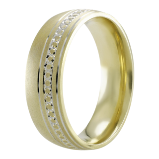 Foto 2 | Foto 2 | Anillo De Matrimonio Fonelli Ar14-061306 Oro Amarillo Y Blanco 14k 6mm Comfort Bicolor-12