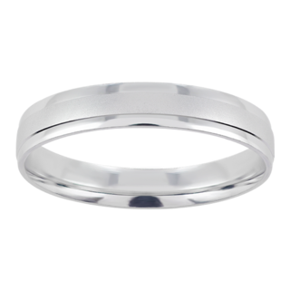 Foto 1 | Foto 1 | Anillo De Matrimonio Fonelli A14-b102464 Oro Blanco 14k Comfort 4mm-5.5