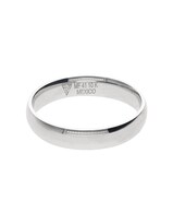 Anillo De Matrimonio Fonelli Ar10-b60504 Oro Blanco 10k 4mm Confort Elegante-13