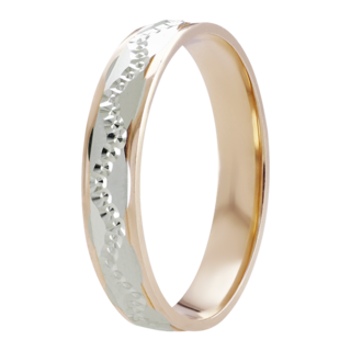Foto 2 | Foto 2 | Argolla De Matrimonio Fonelli Ar14-r103484 Oro Rosa Y Blanco 14k 4mm Comfort Bicolor-11