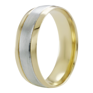 Foto 2 | Foto 2 | Anillo De Matrimonio Fonelli Ar14-100786 Oro Amarillo Y Blanco 14k 6mm Confort-9