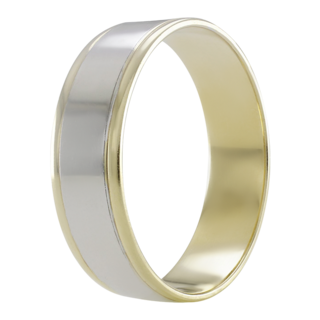 Foto 2 | Foto 2 | Anillo De Matrimonio Fonelli Ar14-08656m Oro Amarillo Y Blanco 14k 6mm Macizo-6