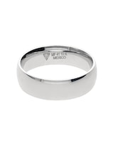 Anillo De Matrimonio Fonelli Ar10-b60506 Oro Blanco 10k 6mm Comfort Light Pulido-8.5