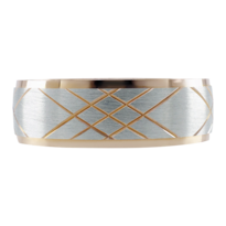 Anillo De Matrimonio Fonelli A14-r100556 Oro Rosa Y Blanco 14k 6mm Confort-8