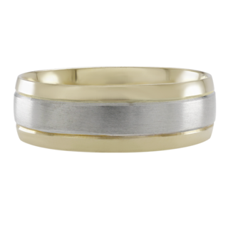 Foto 1 | Foto 1 | Anillo De Matrimonio Fonelli Ar14-100786 Oro Amarillo Y Blanco 14k 6mm Confort-5