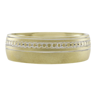 Foto 1 | Foto 1 | Anillo De Matrimonio Fonelli Ar14-061306 Oro Amarillo Y Blanco 14k 6mm Comfort Bicolor-10