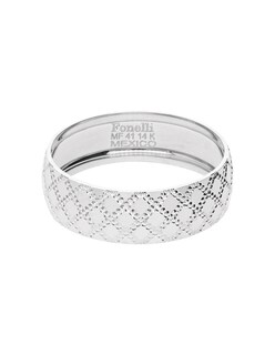 Foto 1 | Foto 1 | Anillo De Matrimonio Fonelli A10-b300816 Oro Blanco 10k 6mm Comfort-7