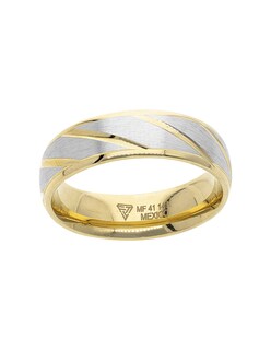 Foto 3 | Foto 3 | Anillo De Matrimonio Fonelli Ar14-203766 Oro Amarillo Y Blanco 14k 6mm Pulido-13