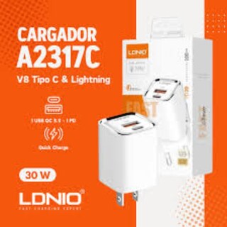 Foto 4 | Foto 4 | Cargador De Pared A2317 Blanco 30w Carga Rápida Con Cable Lightning