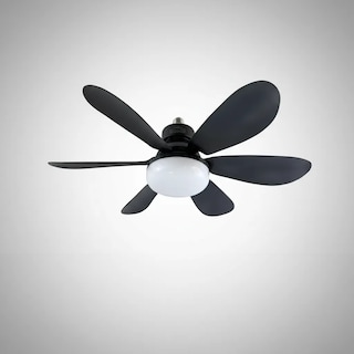 Foto 3 | Foto 3 | Ventilador Foco Led 6 Aspas E27 Con Control Remoto Cityluz 12.5 Cm Negro